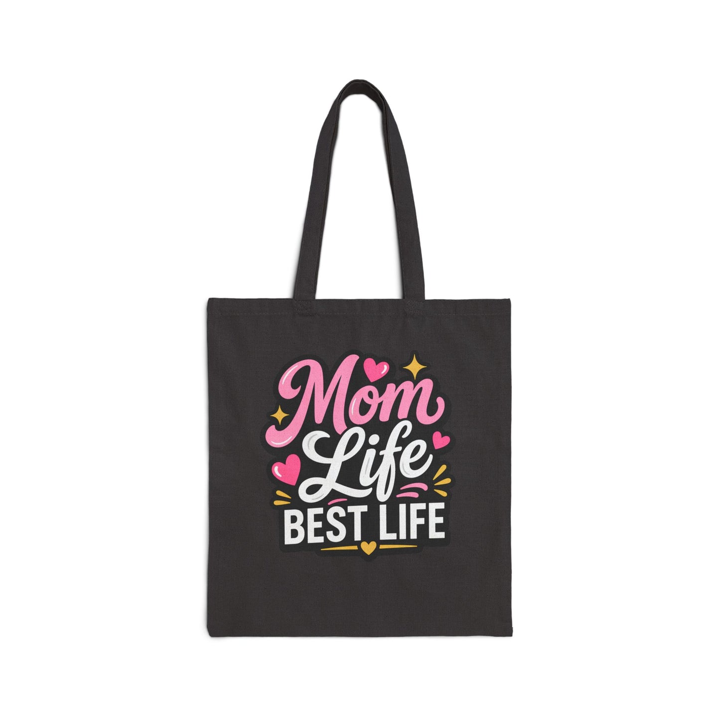 Mom Life Best Life Canvas Tote - Mother’s Day Gift Shopper Bag