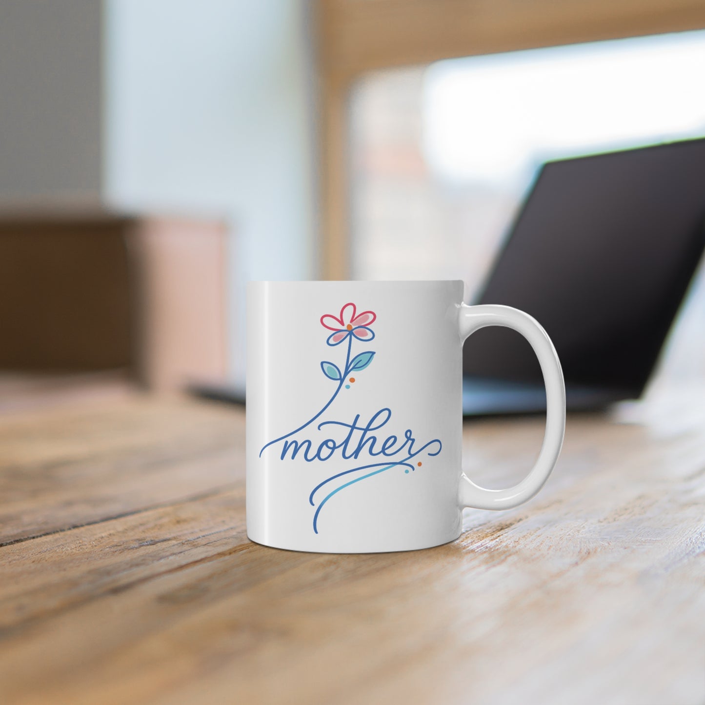 Mother Floral Script 11 oz Mug