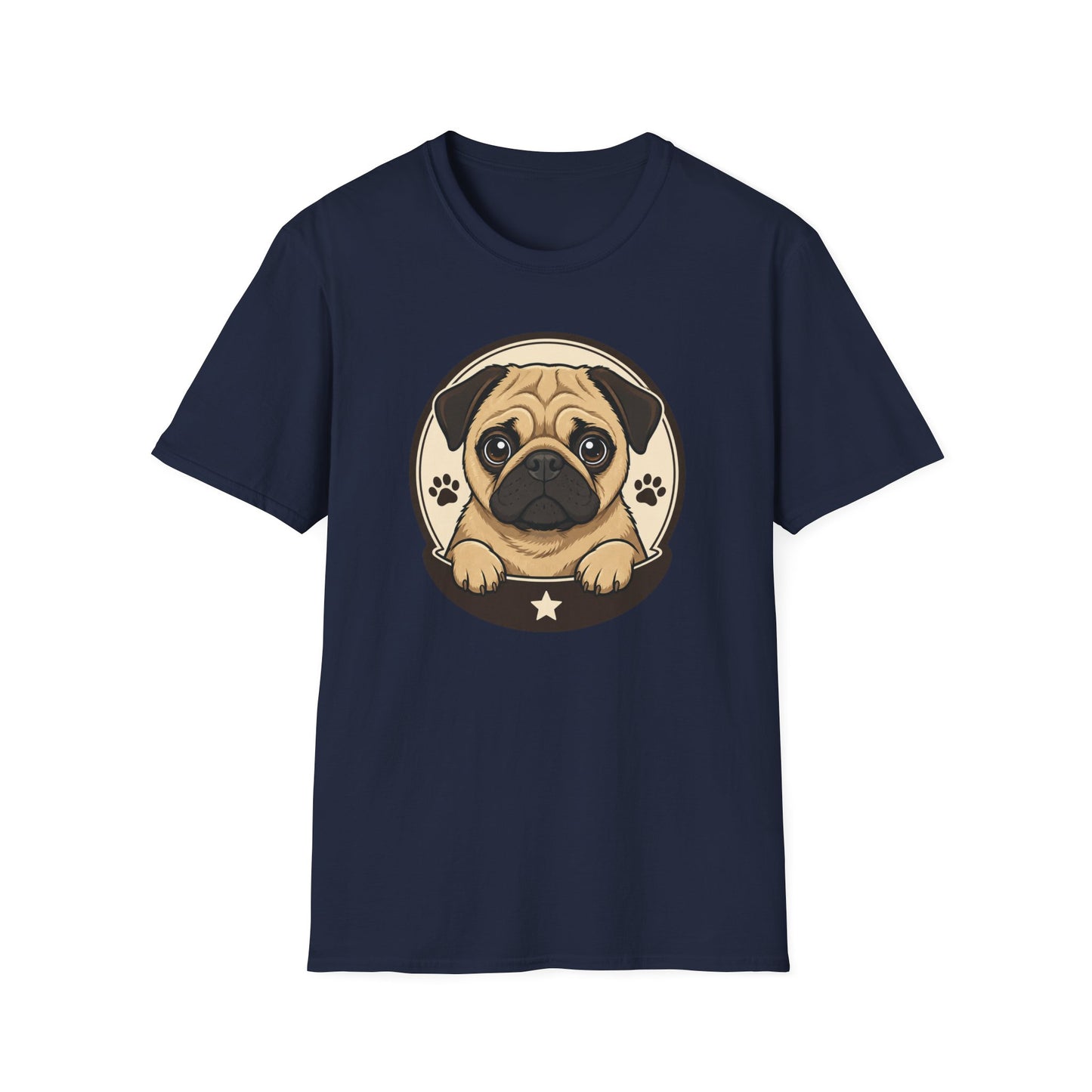 Cute Pug Dog Graphic T Shirt