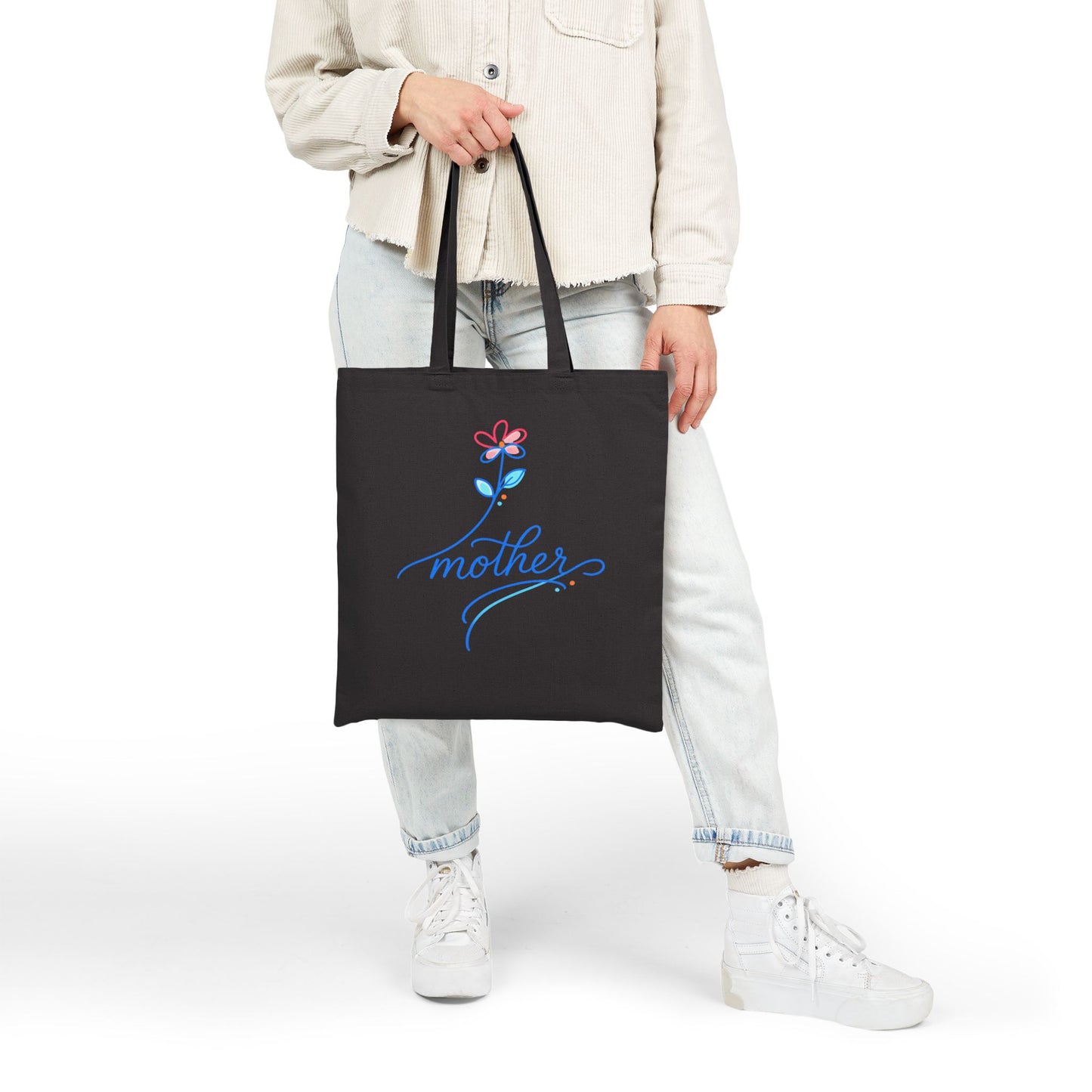 Mother Floral Script Tote