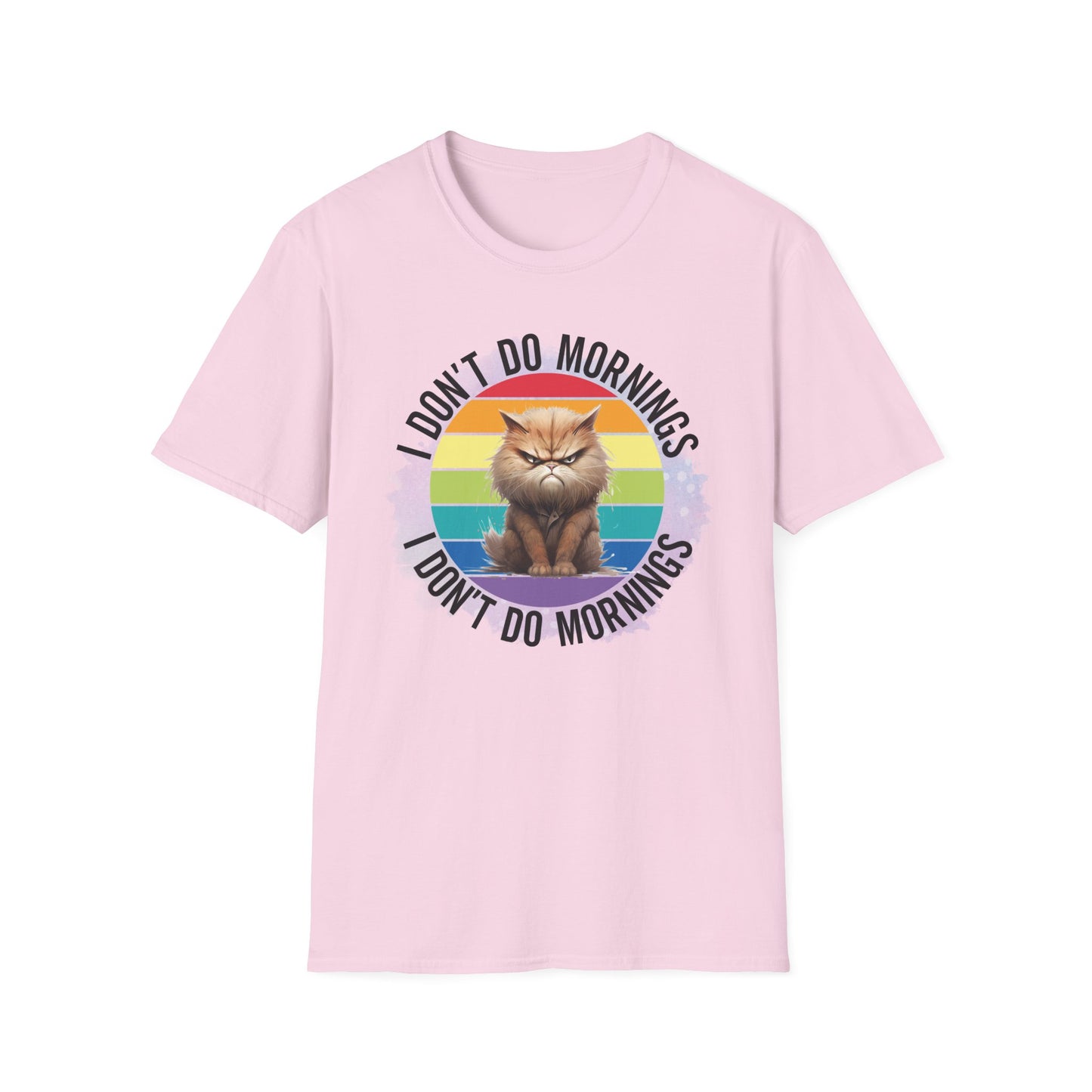 Anti Morning Cat T Shirt