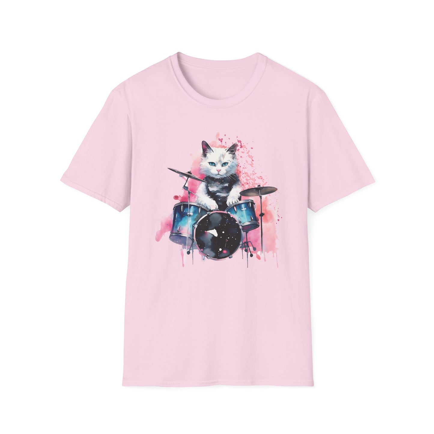 Drummer Cat T Shirt