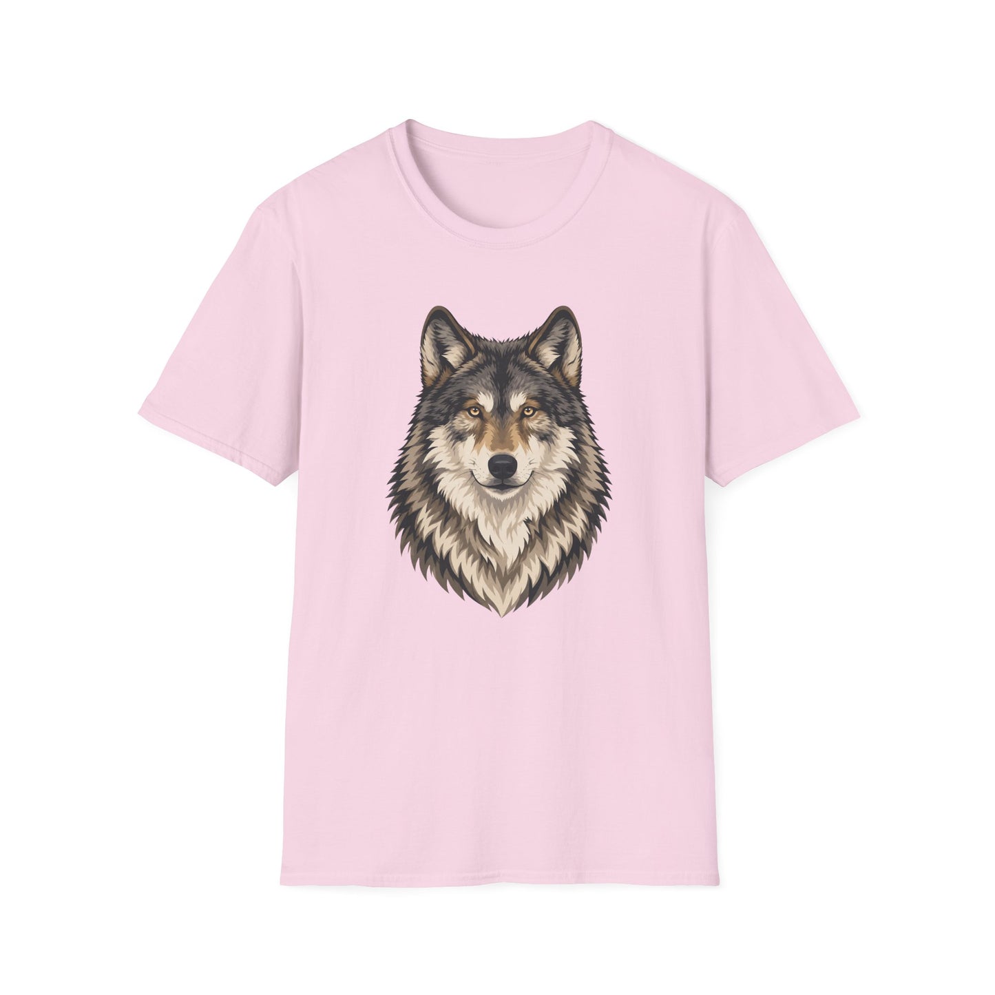 Majestic Wolf Face T Shirt