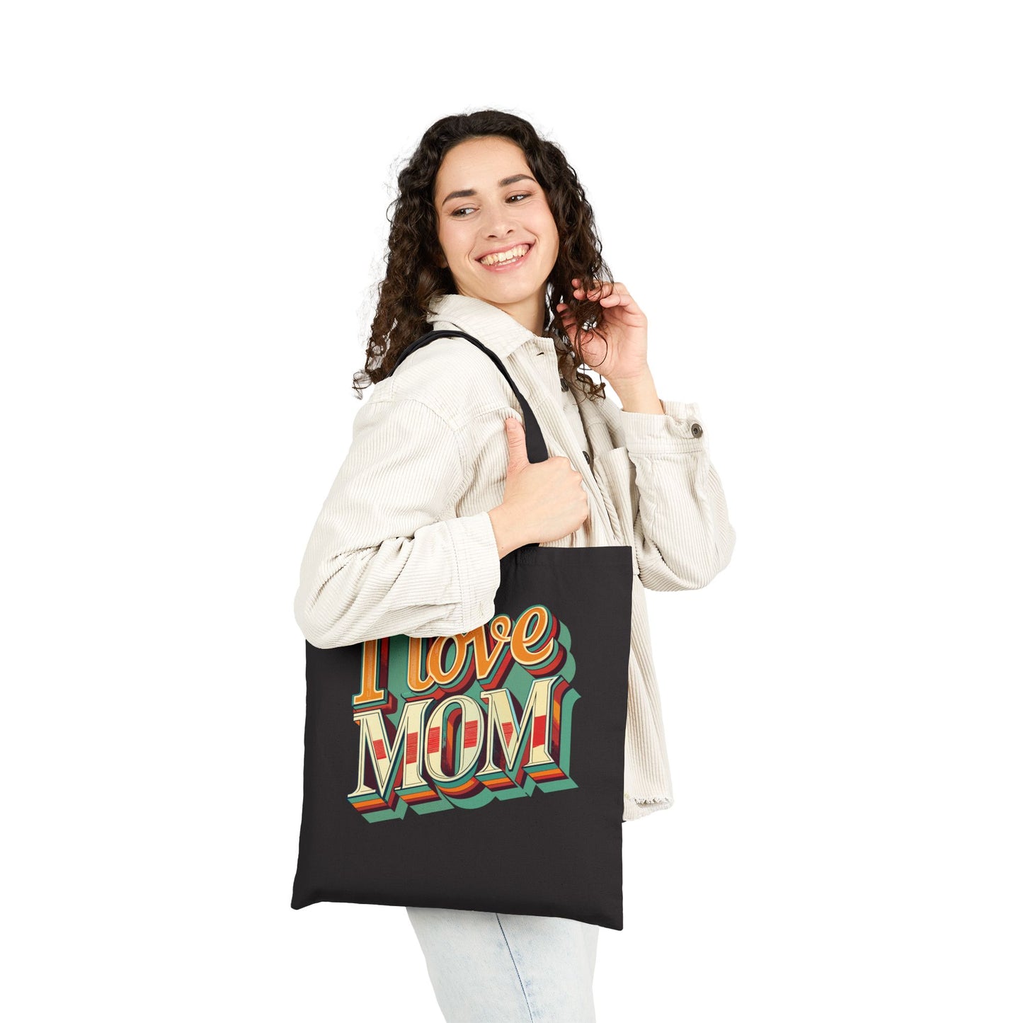 I Love Mom Retro Tote
