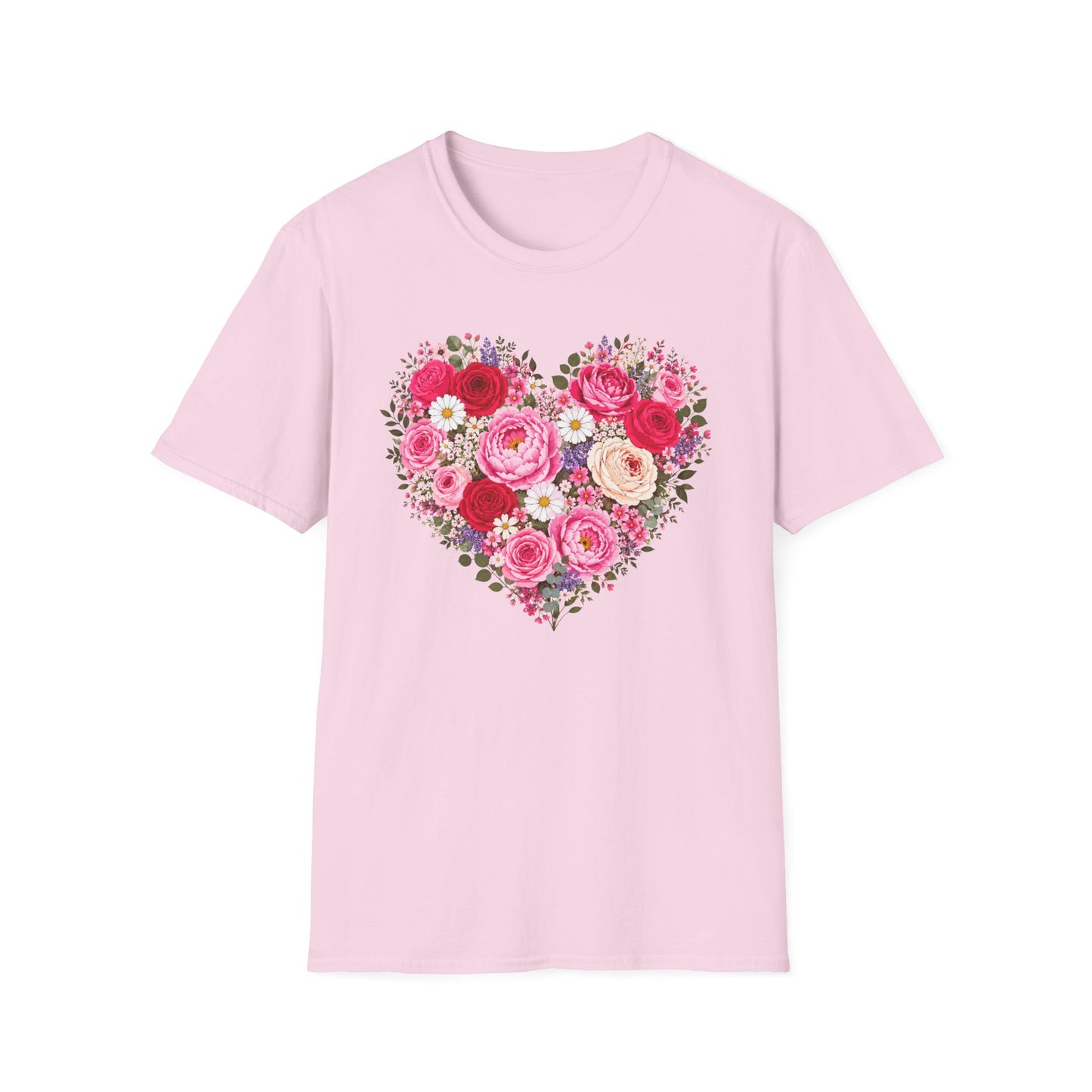 Floral Heart Love T Shirt