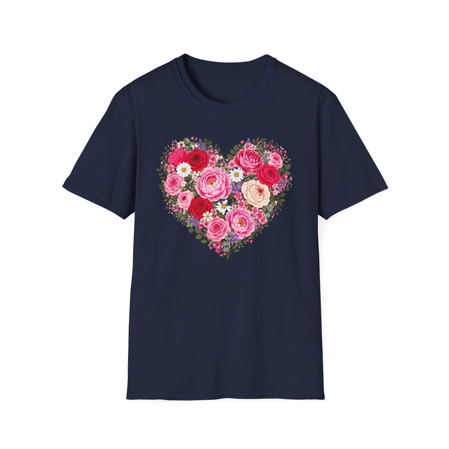 Floral Heart Love T Shirt
