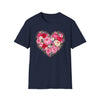 Floral Heart Love T Shirt