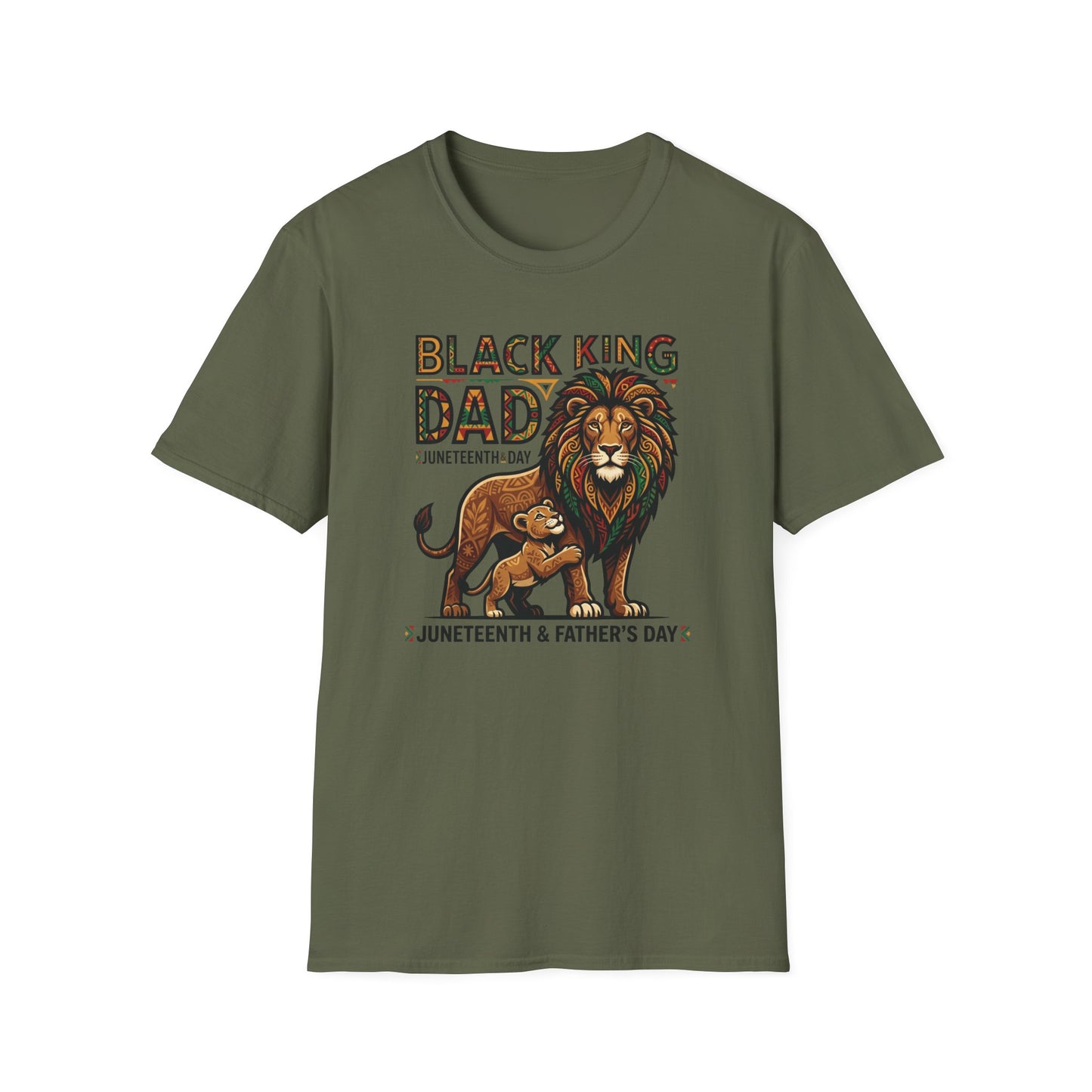 Black King Dad T Shirt