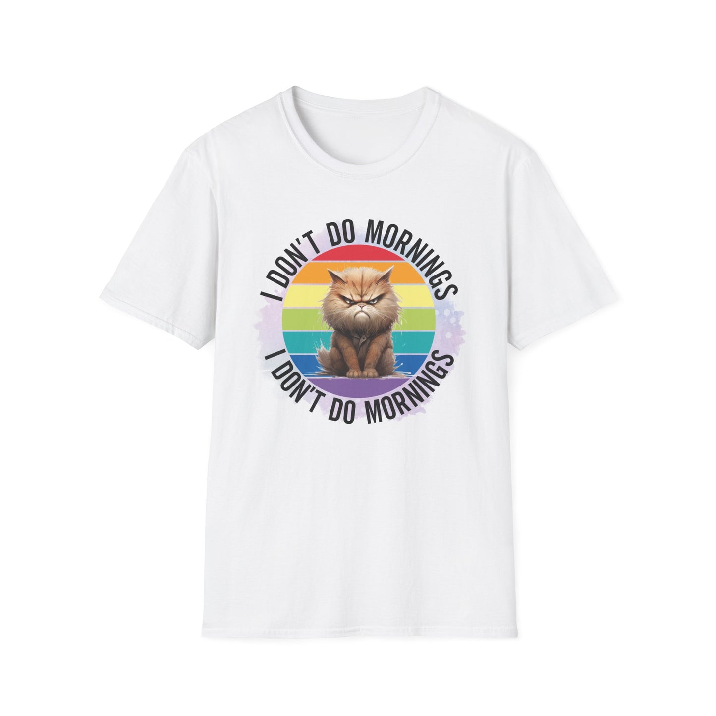 Anti Morning Cat T Shirt