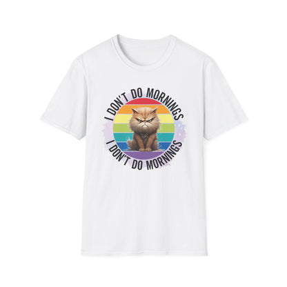 Anti Morning Cat T Shirt