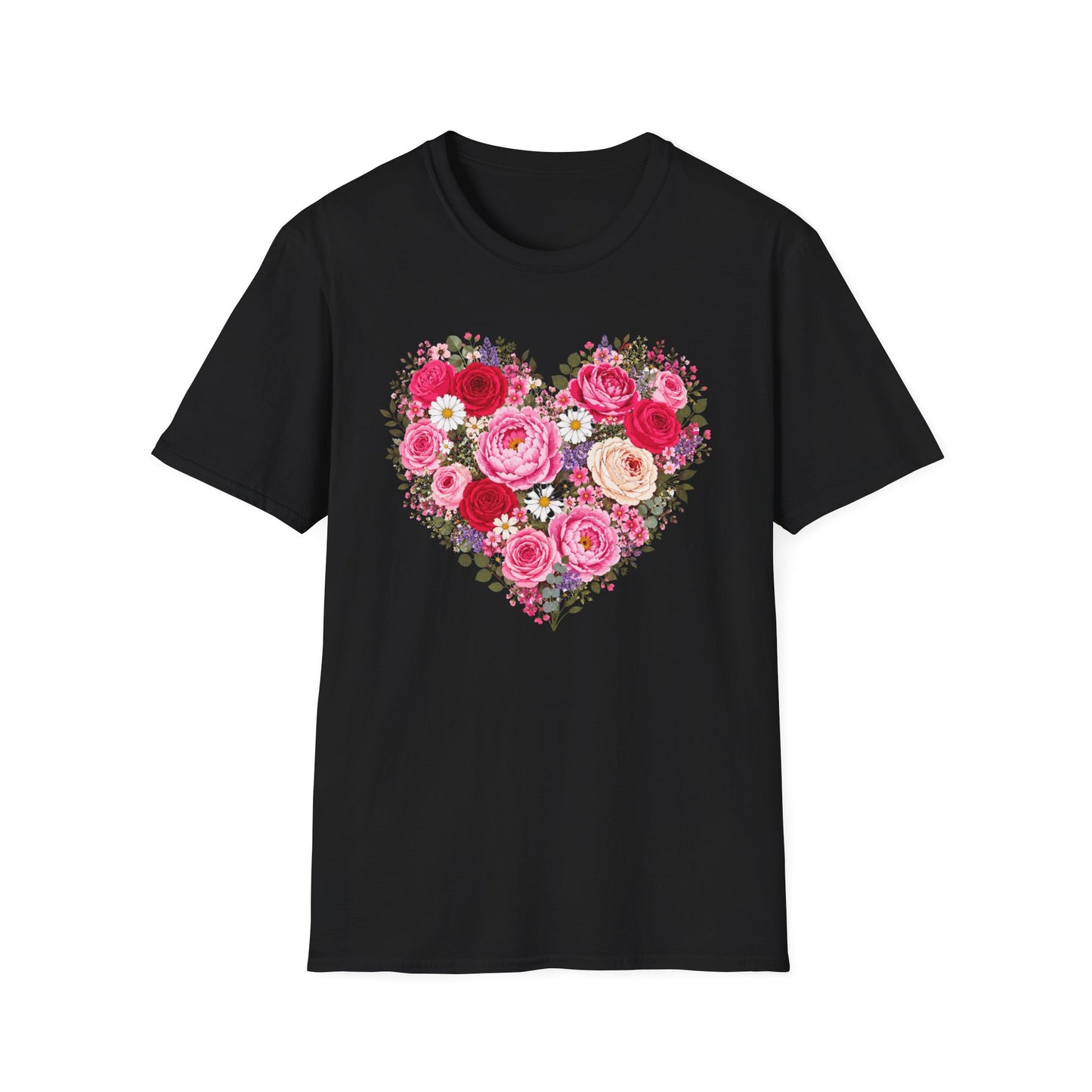 Floral Heart Love T Shirt