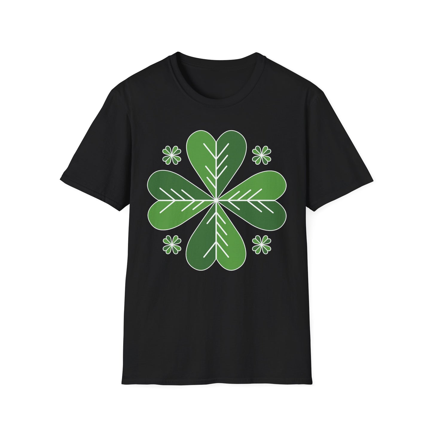 Green Lucky Clover T Shirt