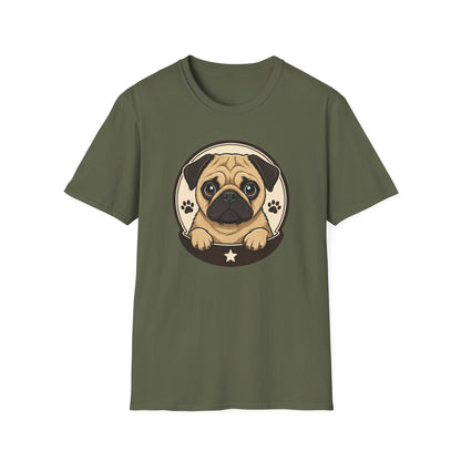 Cute Pug Dog Graphic T Shirt