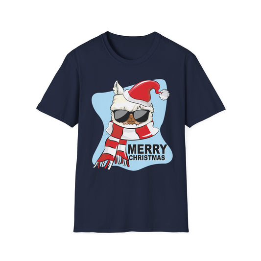 Cool Alpaca Claus T Shirt