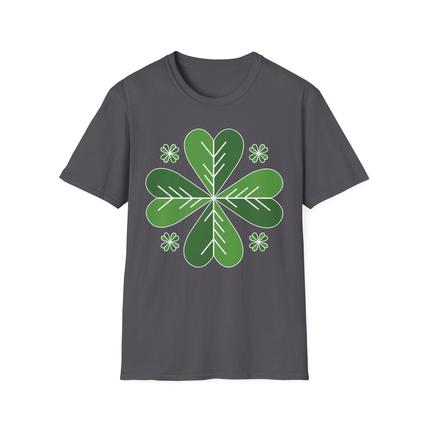 Green Lucky Clover T Shirt