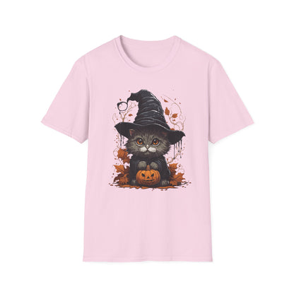 Spooky Pumpkin Kitty T Shirt