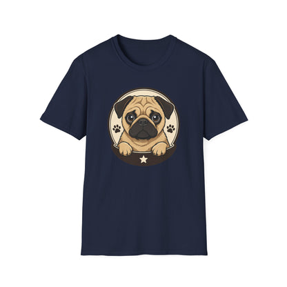 Cute Pug Dog Graphic T Shirt