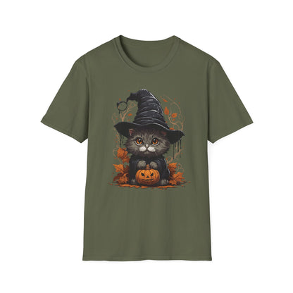 Spooky Pumpkin Kitty T Shirt