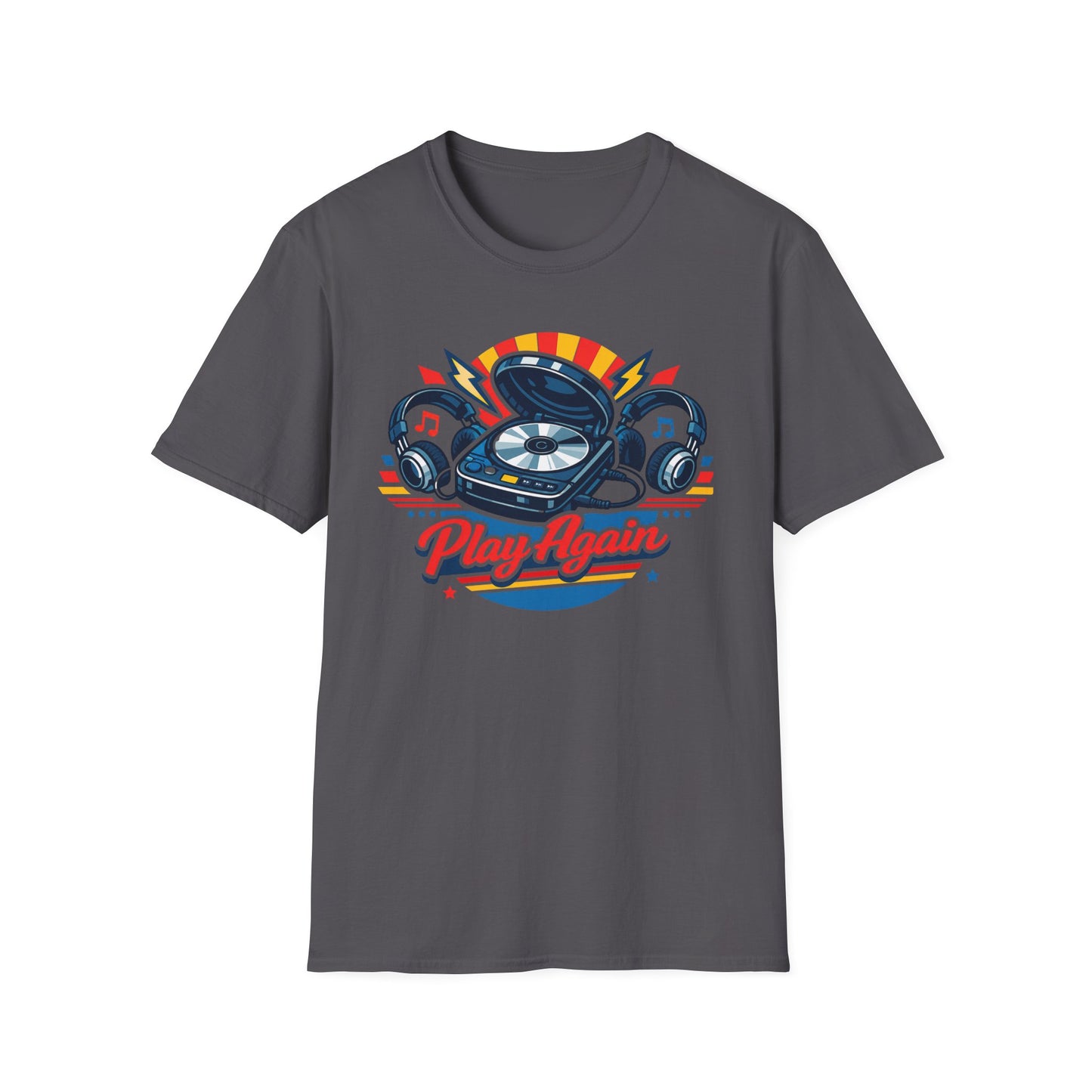 Play Again Retro Music T Shirt