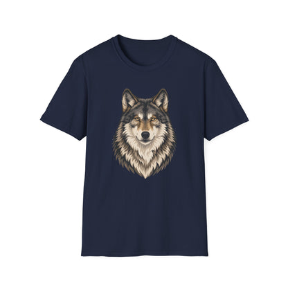 Majestic Wolf Face T Shirt