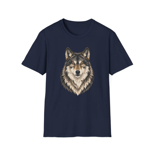 Majestic Wolf Face T Shirt