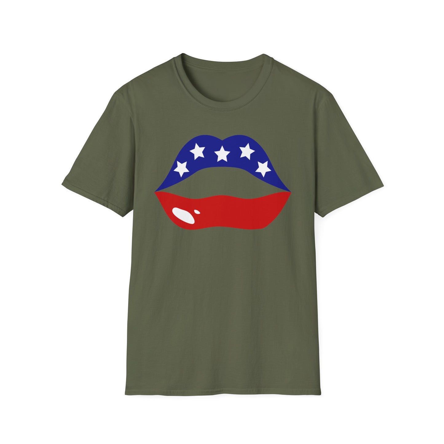 Patriotic Lips T Shirt