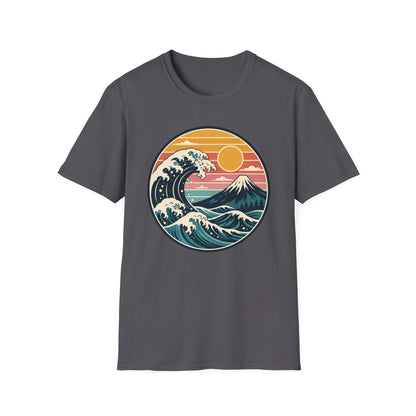 Retro Wave Mountain T Shirt