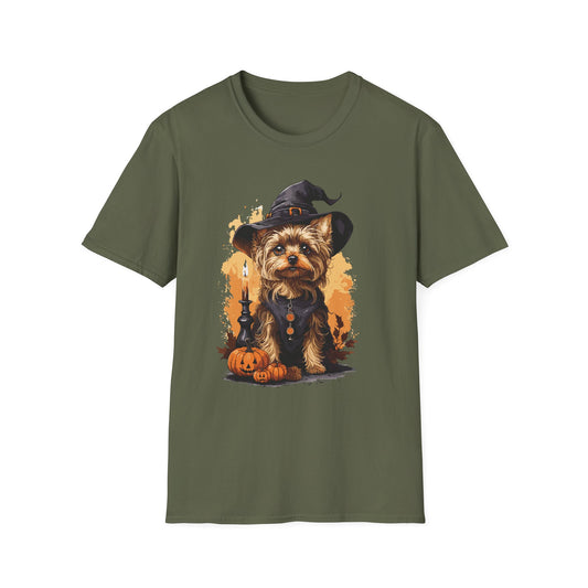 Witchy Yorkie Charm T Shirt
