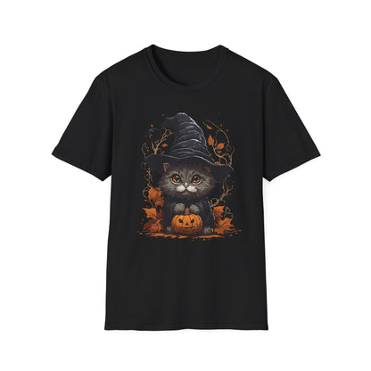 Spooky Pumpkin Kitty T Shirt