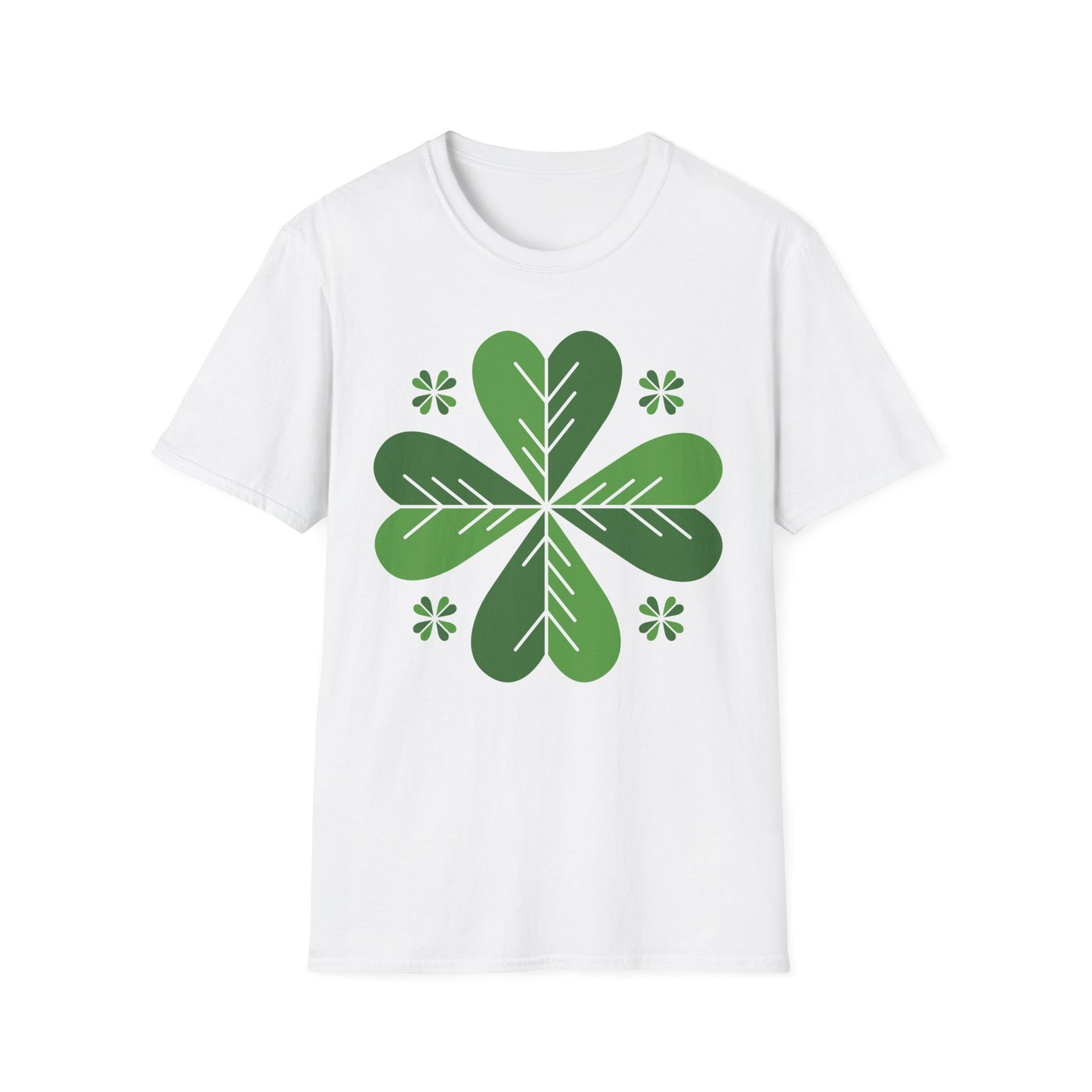 Green Lucky Clover T Shirt