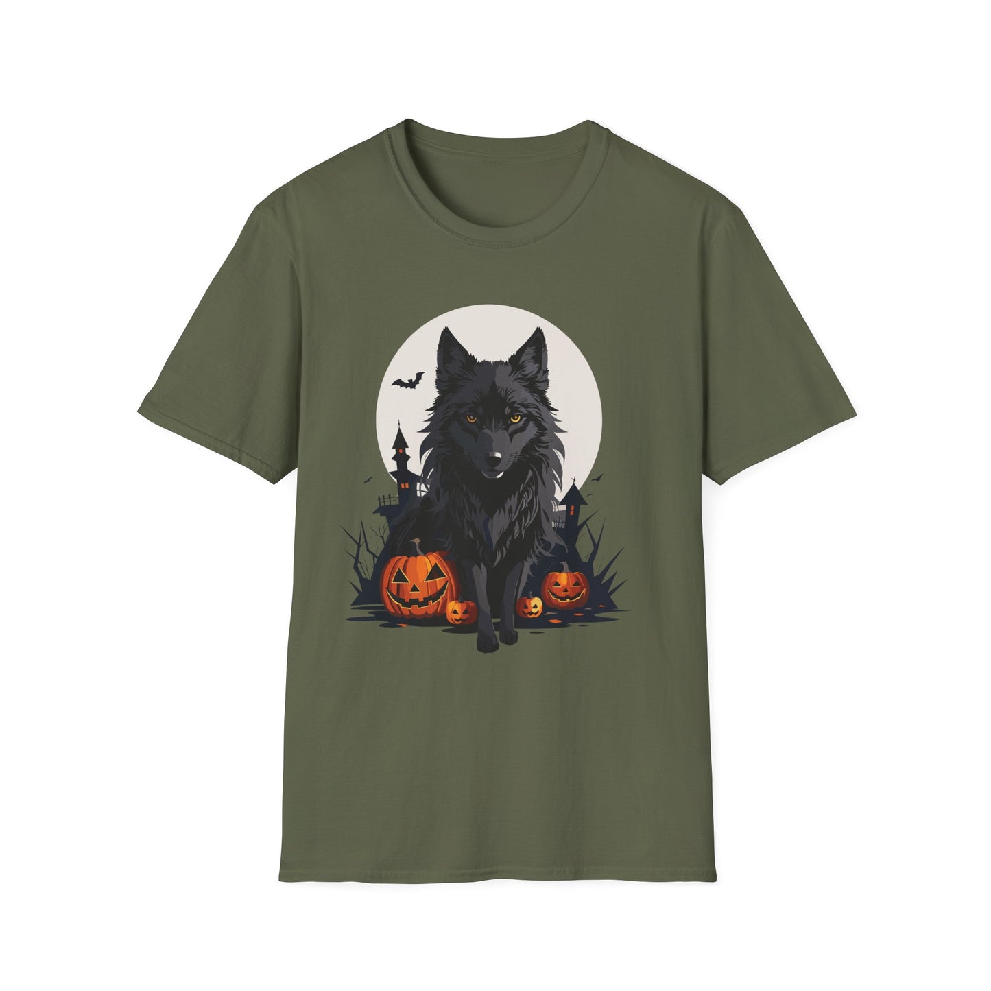 Moonlit Shadow Wolf T Shirt