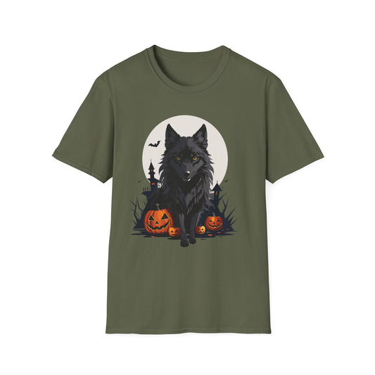 Moonlit Shadow Wolf T Shirt