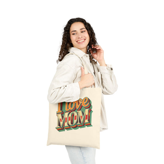 I Love Mom Retro Tote