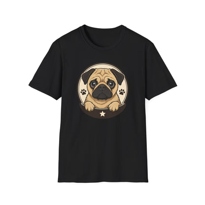 Cute Pug Dog Graphic T Shirt