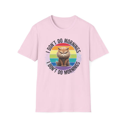 Anti Morning Cat T Shirt