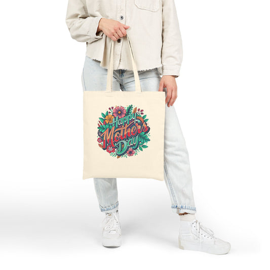 Happy Mothers Day Floral Tote
