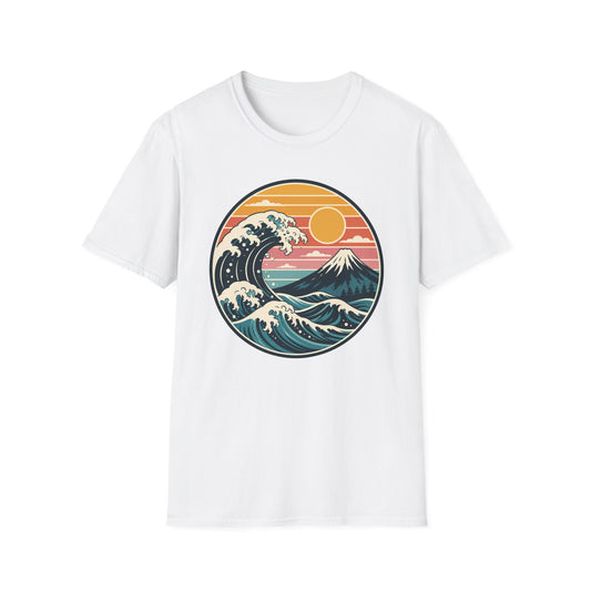 Retro Wave Mountain T Shirt