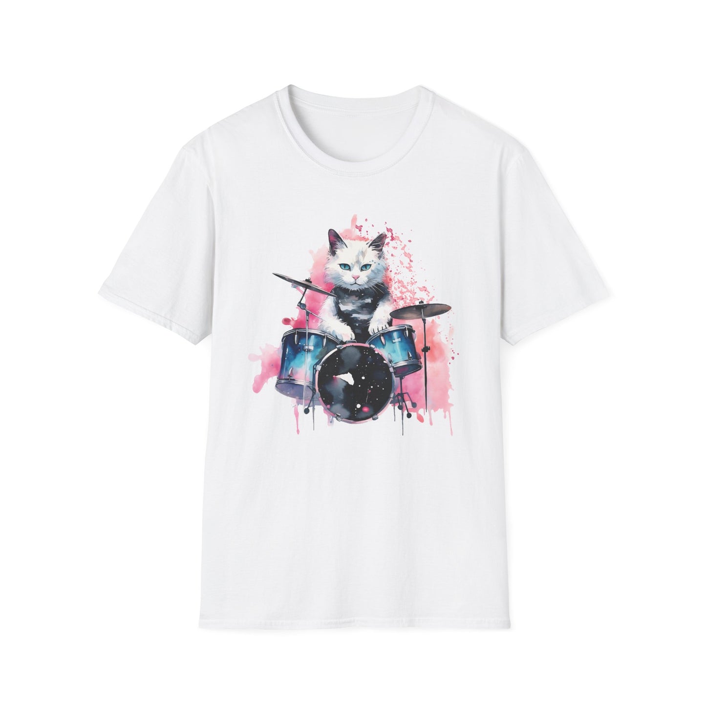 Drummer Cat T Shirt