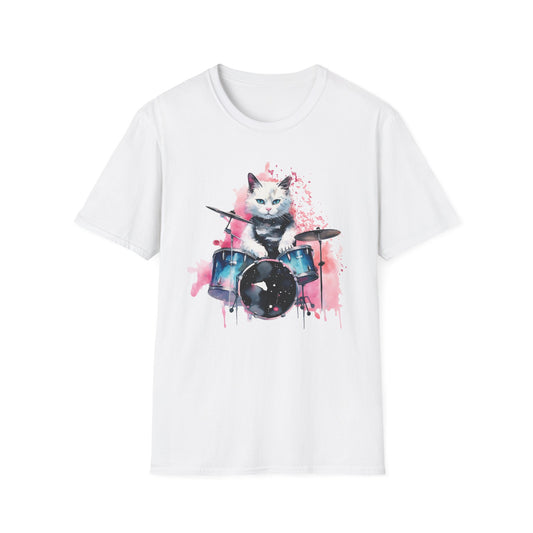 Drummer Cat T Shirt