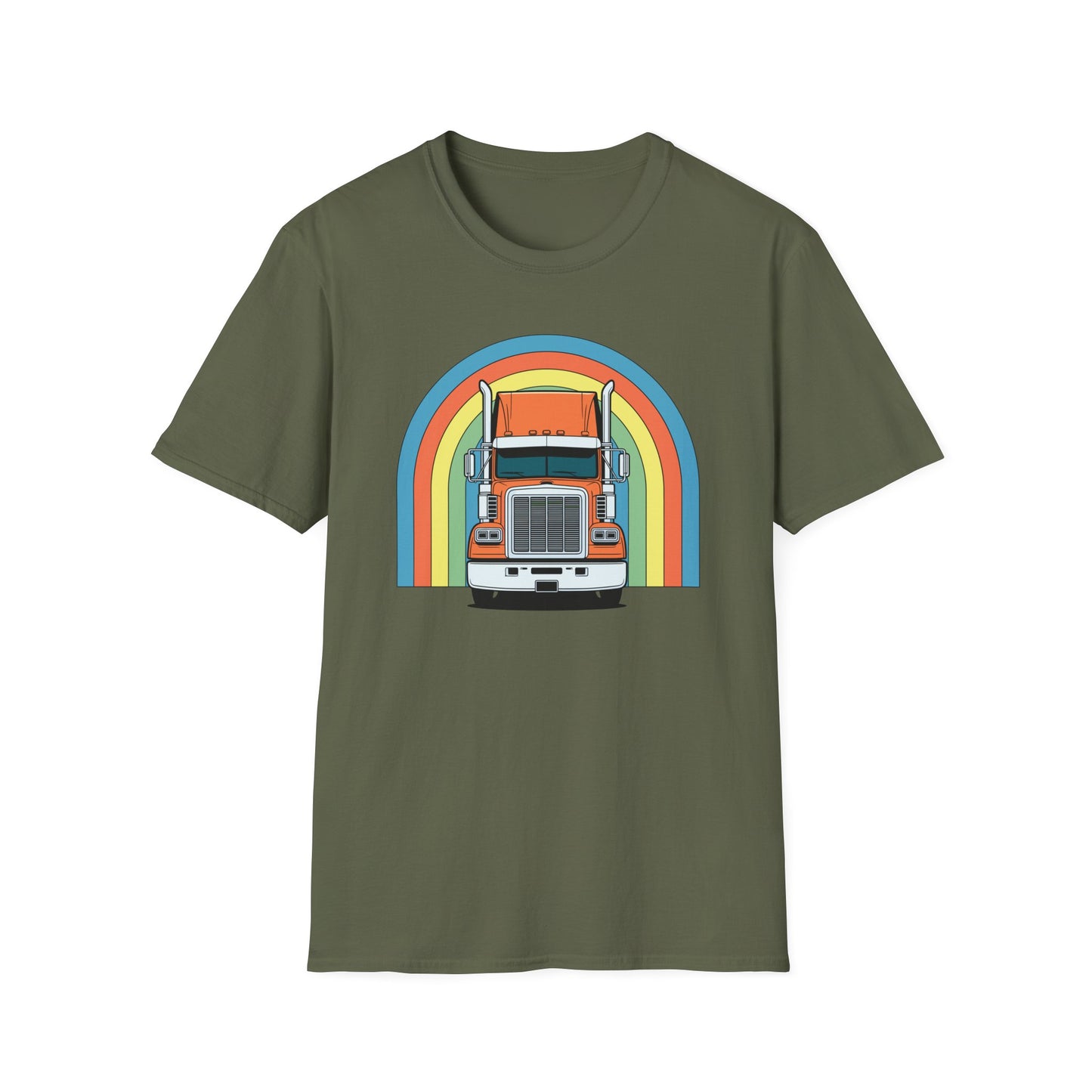 Retro Semi Truck Driver T Shirt