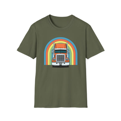 Retro Semi Truck Driver T Shirt