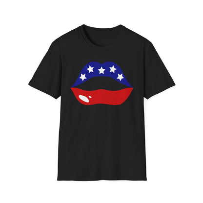 Patriotic Lips T Shirt