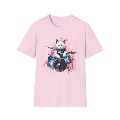 Drummer Cat T Shirt