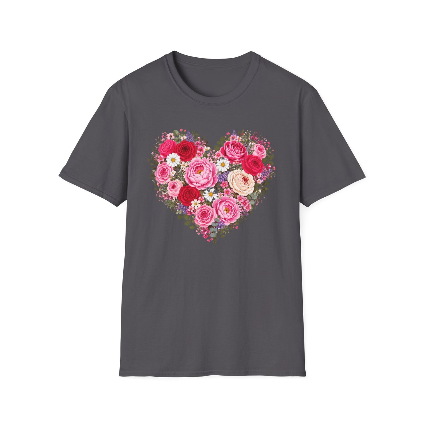 Floral Heart Love T Shirt