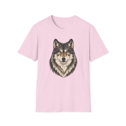 Majestic Wolf Face T Shirt