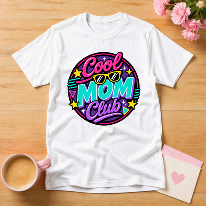 Cool Mom Club Retro Style Mothers Day T Shirt