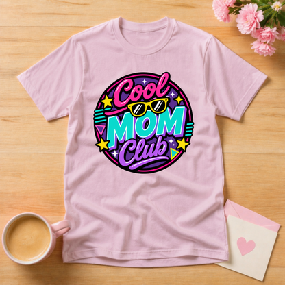 Cool Mom Club Retro Style Mothers Day T Shirt
