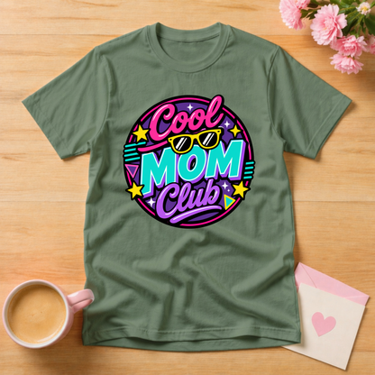 Cool Mom Club Retro Style Mothers Day T Shirt
