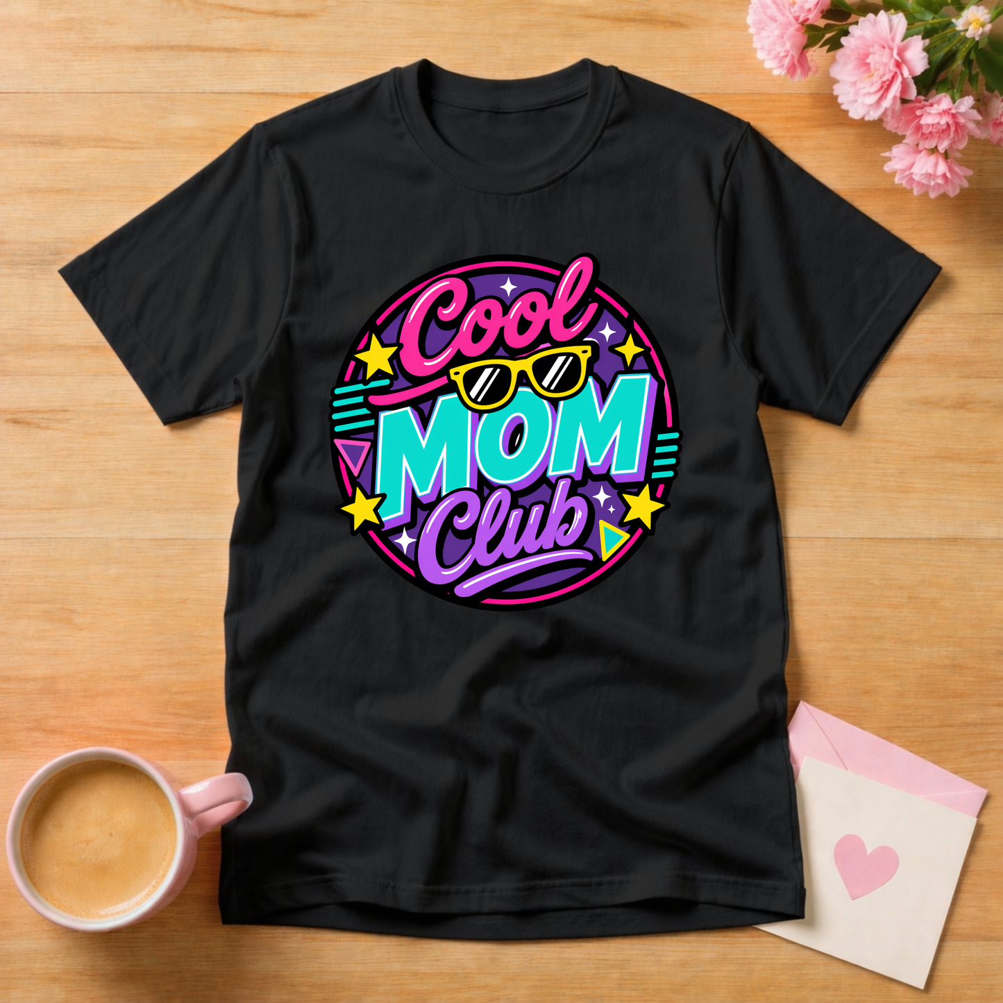 Cool Mom Club Retro Style Mothers Day T Shirt
