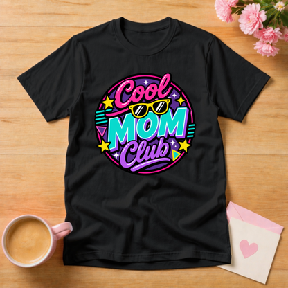 Cool Mom Club Retro Style Mothers Day T Shirt